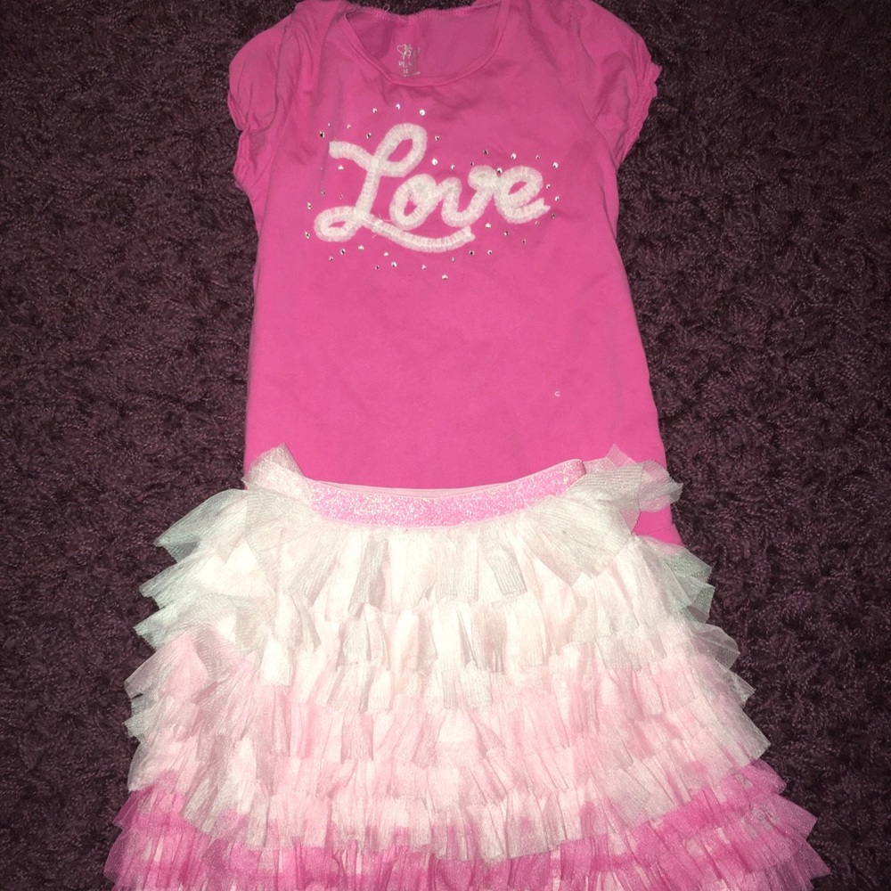 The childrens place girls outfit size 7/8
